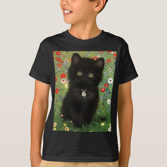 Gustav Klimt Kittens T Shirt (Framsida)