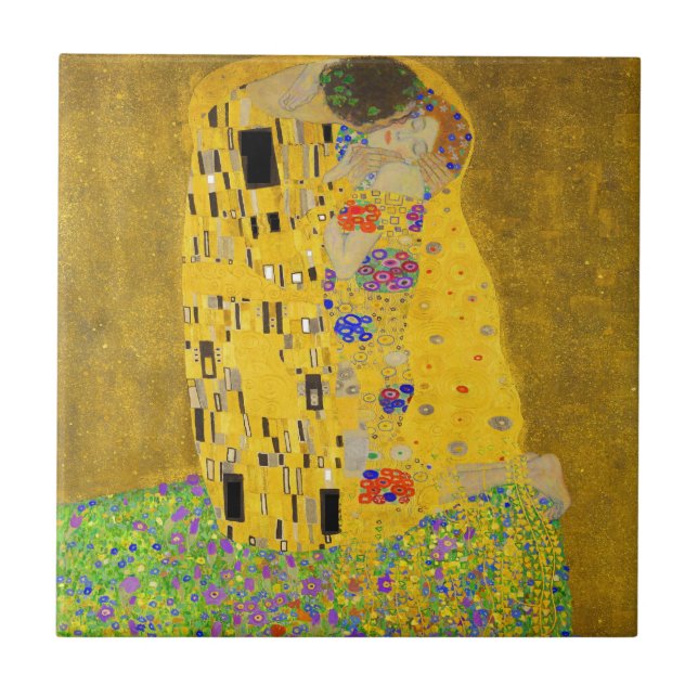 Gustav Klimt Klimt Kakelplatta (Framsidan)