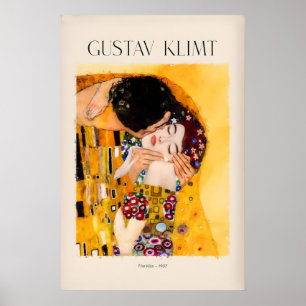 Gustav Klimt konsttryck - Kyssen907 Poster