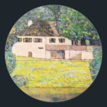 Gustav Klimt-konstverk - Litzlbergkeller Runt Klistermärke<br><div class="desc">Gustav Klimt populärmålning,  Litzlbergkeller</div>