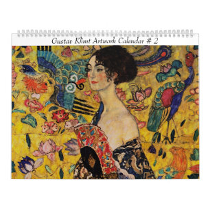 Gustav Klimt konstverk numrerar 2 Kalender