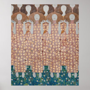 Gustav Klimt - korus of Paradise Detail Poster