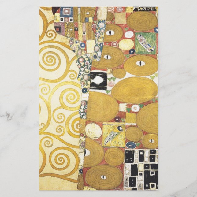 Gustav Klimt - kramen - klassikerkonstverk Brevpapper (Framsida)