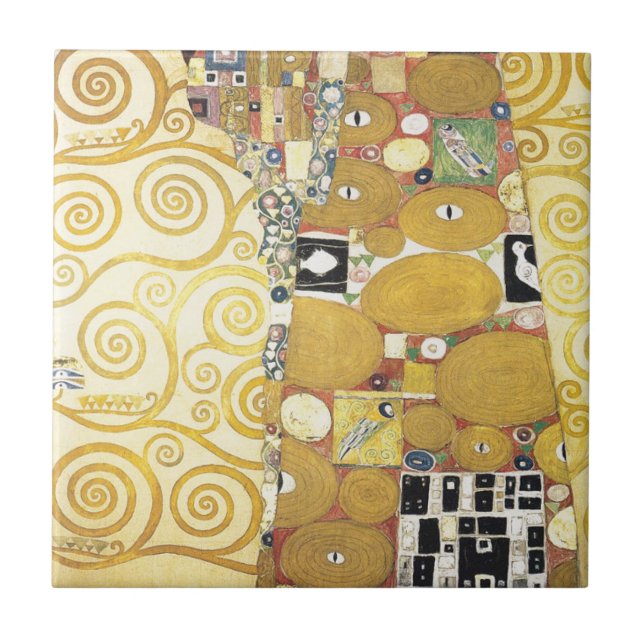 Gustav Klimt - kramen - klassikerkonstverk Kakelplatta (Framsidan)