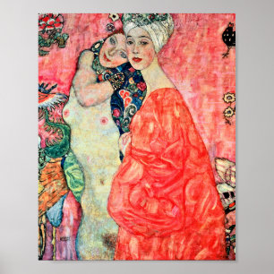 Gustav Klimt - Kvinnliga vänner Poster
