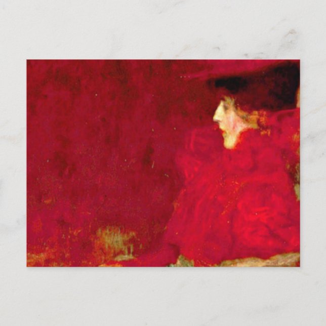 Gustav Klimt - Kvinnor i en armstol Vykort (Framsida)