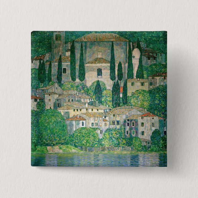 Gustav Klimt - Kyrka i Cassone Knapp (Framsida)