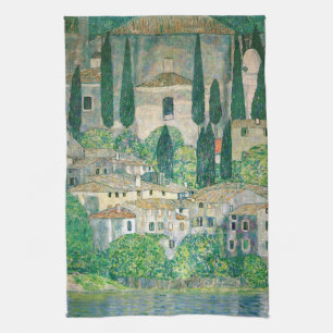 Gustav Klimt - Kyrka i Kassone Kökshandduk