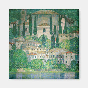 Gustav Klimt - Kyrka i Kassone Magnet