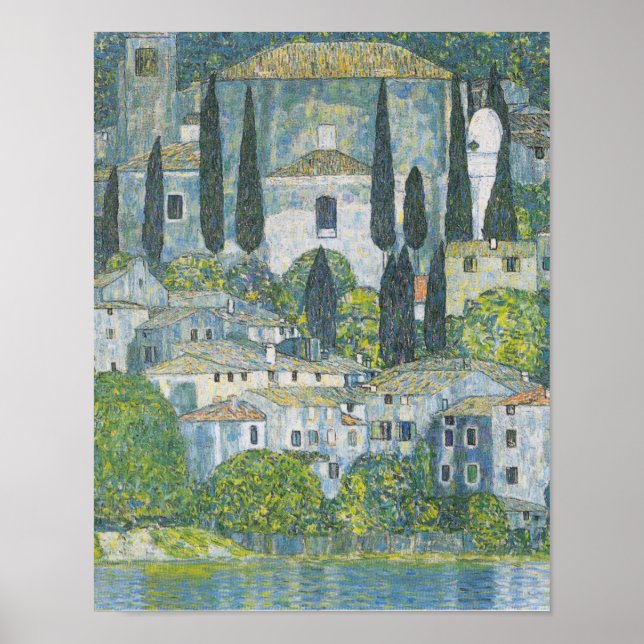 Gustav Klimt - Kyrka i Kassone Poster (Framsidan)