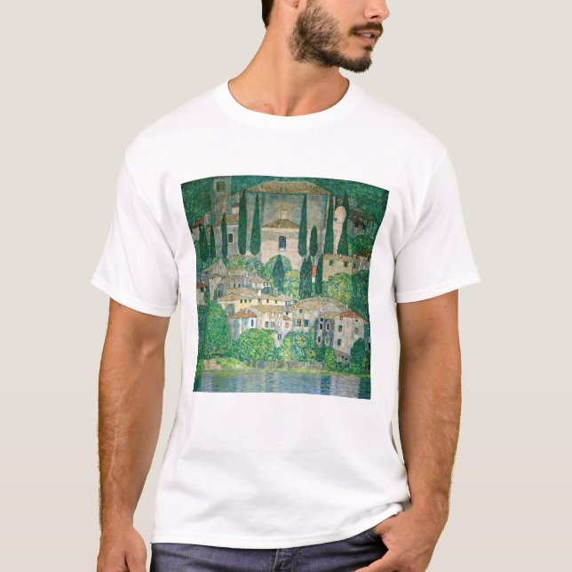 Gustav Klimt - Kyrka i Kassone T Shirt (Framsida)