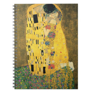 GUSTAV KLIMT - kyssen 1907 Anteckningsbok Med Spiral