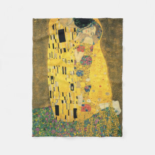 GUSTAV KLIMT - kyssen 1907 Fleecefilt