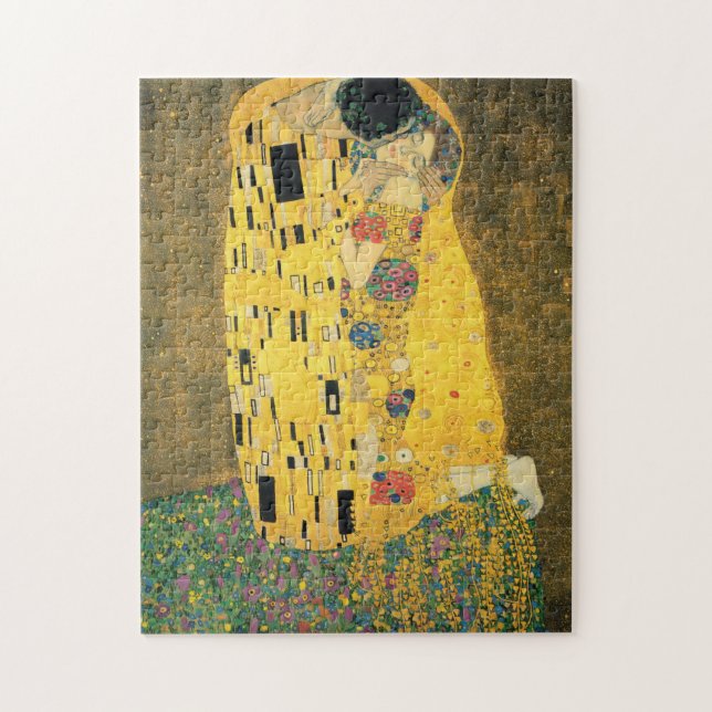 GUSTAV KLIMT - kyssen 1907 Pussel (Vertikal)