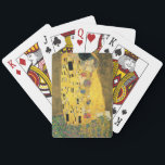 GUSTAV KLIMT - kyssen 1907 Spel Kort<br><div class="desc">GUSTAV KLIMT - Pyssen 1907Olje- och guld-folie på målarduk</div>
