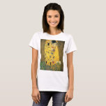 GUSTAV KLIMT - Kyssen 1907 T-shirt<br><div class="desc">GUSTAV KLIMT - Kyssen 1907
Olja och guld omkullkastar på kanfas</div>