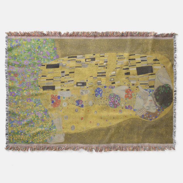 Gustav Klimt Kyssen Filt (Framsidan)