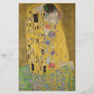 Gustav Klimt Kyssen Flygblad