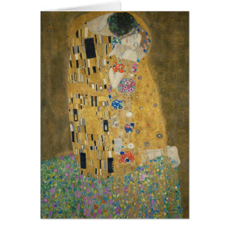 Gustav Klimt - kyssen Hälsningskort