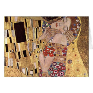 Gustav Klimt ~ kyssen Hälsningskort