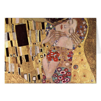Gustav Klimt ~ kyssen Hälsningskort