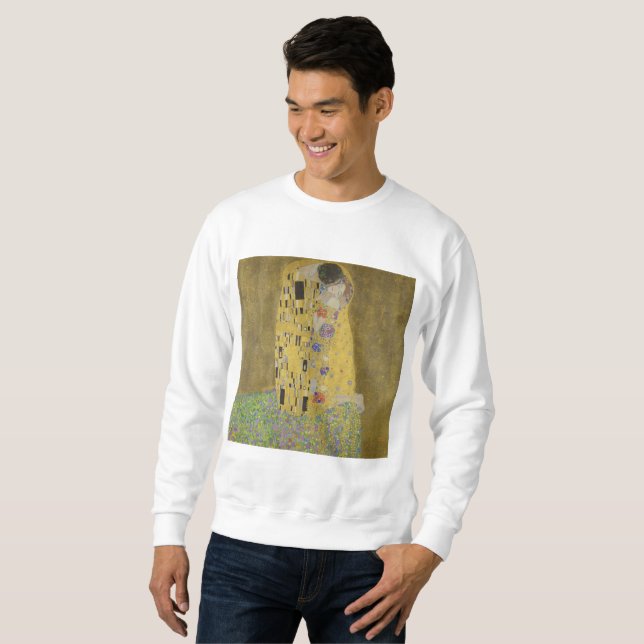 Gustav Klimt Kyssen Lång Ärmad Tröja (Hel framsida)