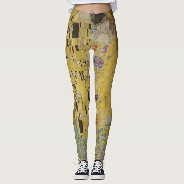 Gustav Klimt Kyssen Leggings (Framsida)