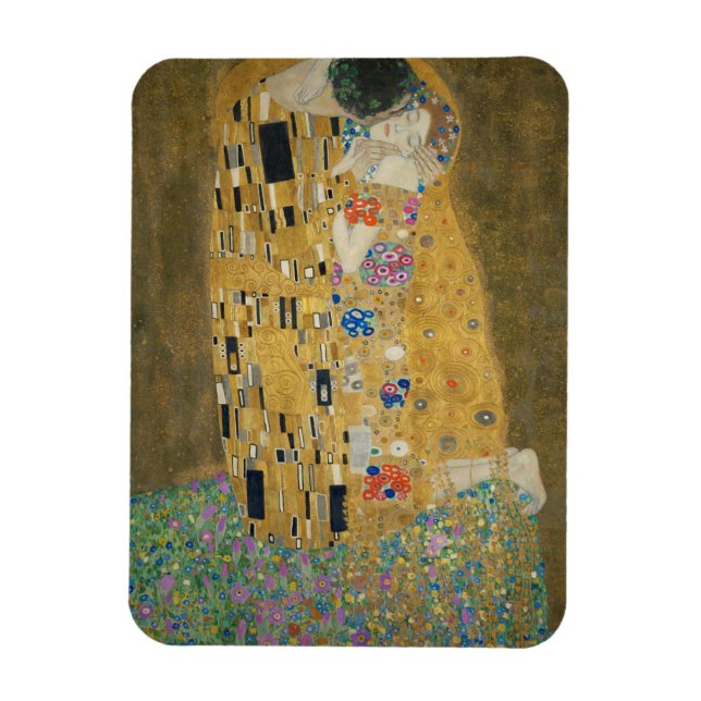 Gustav Klimt - Kyssen Magnet (Vertikal)