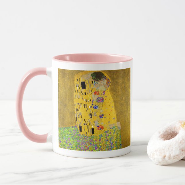 Gustav Klimt kyssen Mugg (Med munk)