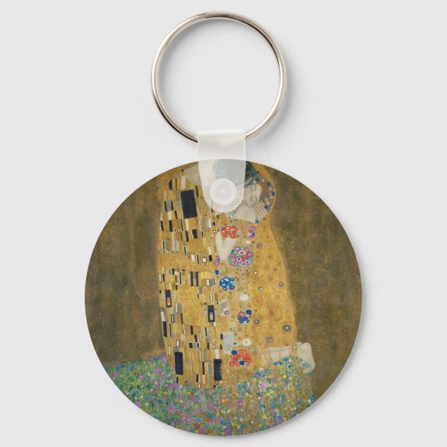 Gustav Klimt - Kyssen Nyckelring (Framsida)