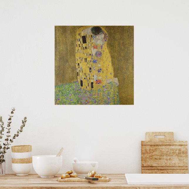Gustav Klimt Kyssen Poster (Kök)