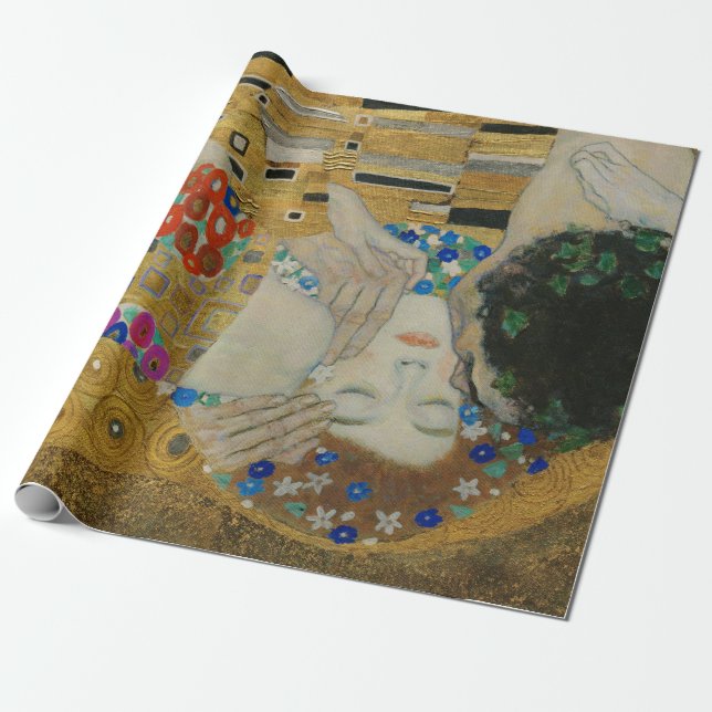 Gustav Klimt Kyssen Presentpapper (Utrullad)