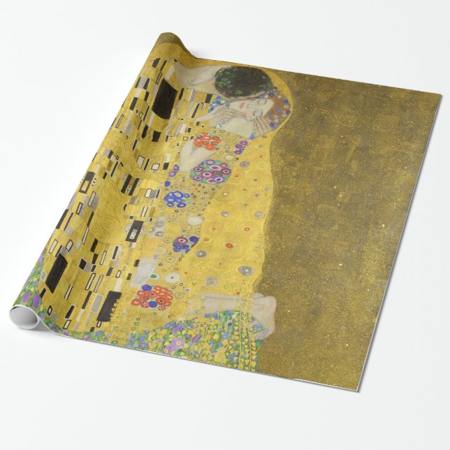 Gustav Klimt kyssen Presentpapper (Utrullad)