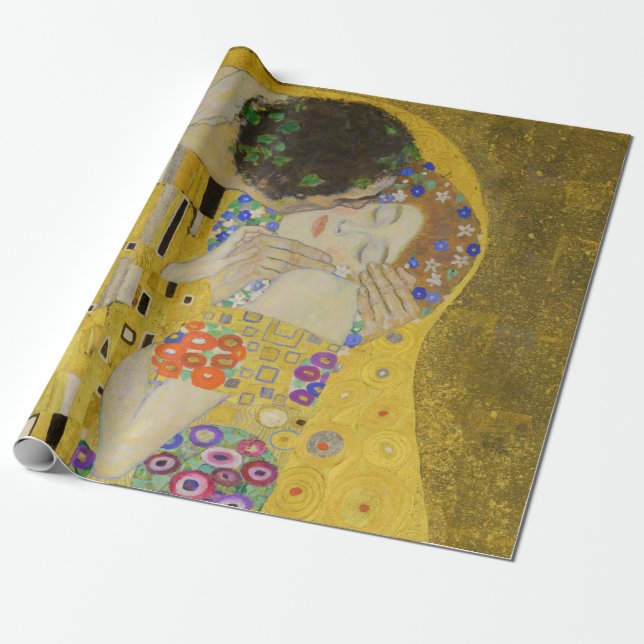 Gustav Klimt - Kyssen Presentpapper (Utrullad)