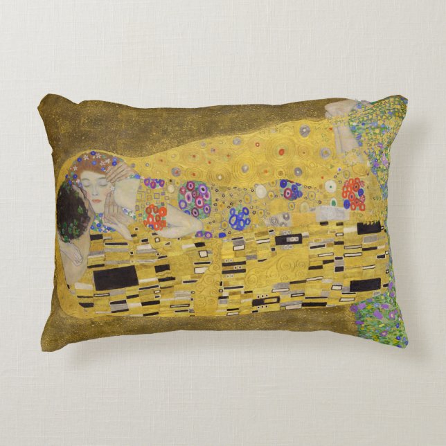 Gustav Klimt - Kyssen Prydnadskudde (Framsidan)