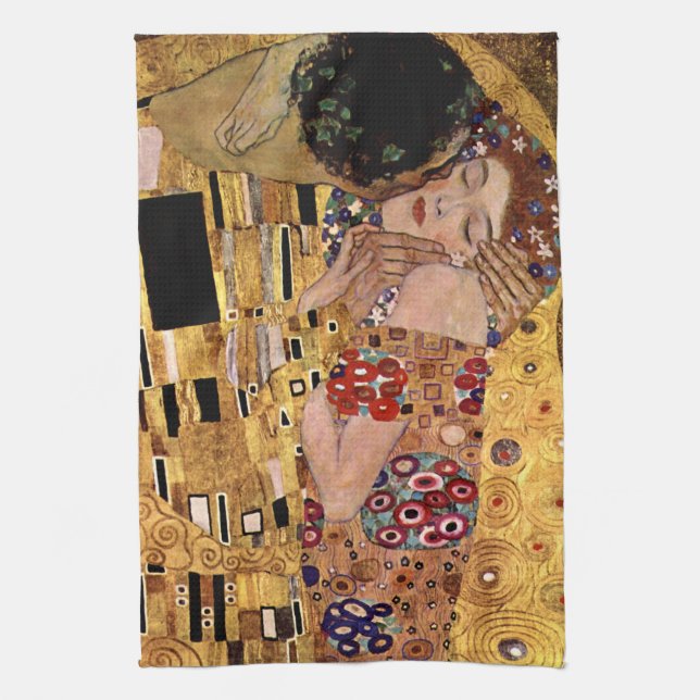 Gustav Klimt: Kyssen (specificera), Kökshandduk (Vertikal)