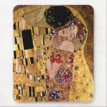 Gustav Klimt: Kyssen (specificera), Musmatta<br><div class="desc">En härlig klassikermus vadderar att presentera en romantiker kopplar ihop att dela en kyss som målas av den österrikiska symbolistmålare Gustav Klimt.</div>