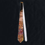 Gustav Klimt: Kyssen (specificera), Slips<br><div class="desc">En härlig klassikertie som presenterar en romantiker,  kopplar ihop att dela en kyss som målas av den österrikiska symbolistmålare Gustav Klimt.</div>