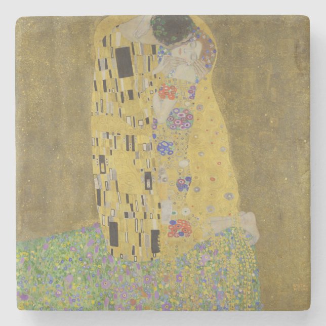 Gustav Klimt Kyssen Stenunderlägg (Framsidan)