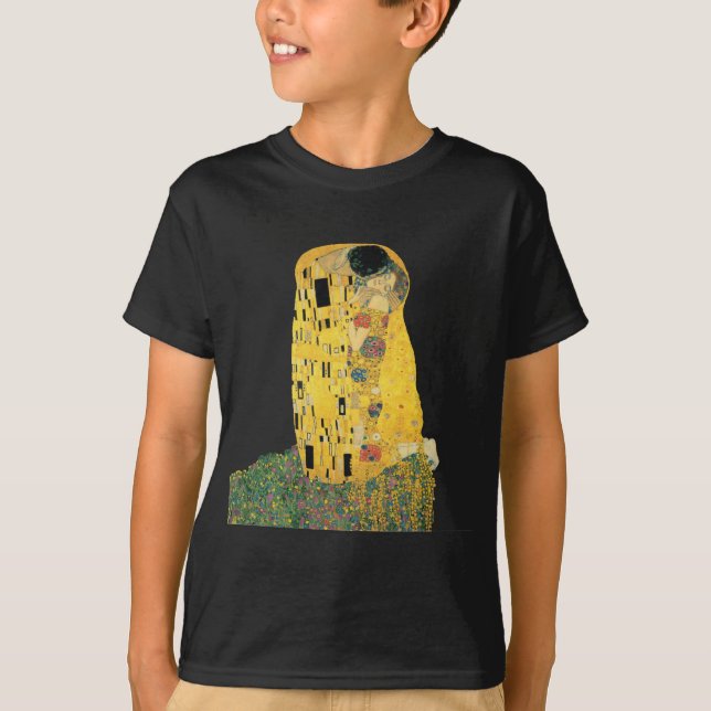 Gustav Klimt - kyssen Tee Shirt (Framsida)