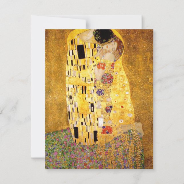Gustav Klimt kyssinbjudningarna Inbjudningar (Framsida)