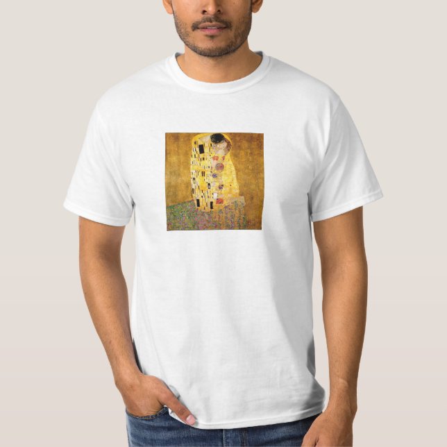 Gustav Klimt kyssT-tröja Tee Shirt (Framsida)
