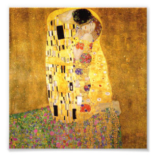 Gustav Klimt kysstrycket Fototryck