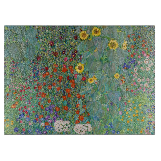 Gustav Klimt - Land Garden med solblommor (Framsidan)
