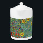 Gustav Klimt - Land Garden med solblommor<br><div class="desc">Land Garden med solblommor/lantgårdsträdgård med solblommor - Gustav Klimt 1905-1906</div>
