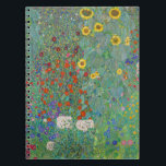 Gustav Klimt - Land Garden med solblommor Anteckningsbok<br><div class="desc">Land Garden med solblommor/lantgårdsträdgård med solblommor - Gustav Klimt 1905-1906</div>