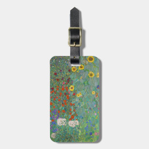 Gustav Klimt - Land Garden med solblommor Bagagebricka
