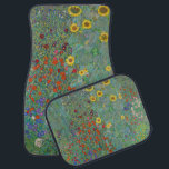 Gustav Klimt - Land Garden med solblommor Bilmatta<br><div class="desc">Land Garden med solblommor/lantgårdsträdgård med solblommor - Gustav Klimt 1905-1906</div>