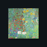 Gustav Klimt - Land Garden med solblommor Canvastryck<br><div class="desc">Land Garden med solblommor/lantgårdsträdgård med solblommor - Gustav Klimt 1905-1906</div>