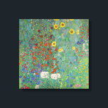 Gustav Klimt - Land Garden med solblommor Canvastryck<br><div class="desc">Land Garden med solblommor/lantgårdsträdgård med solblommor - Gustav Klimt 1905-1906</div>